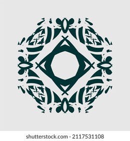 vector illustration of unique and interesting images with symmetry motifs for wall decoration