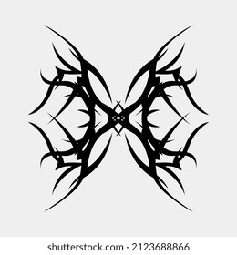 vector illustration of unique and interesting images for wall decorations or scary tattoos