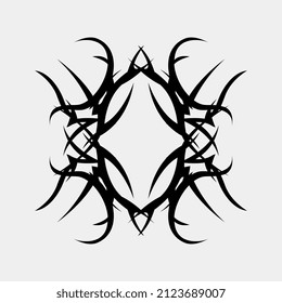 vector illustration of unique and interesting images for wall decorations or scary tattoos