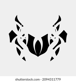 vector illustration of unique and interesting motifs for decoration and cloth screen printing, even tattoos