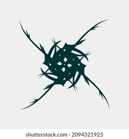 vector illustration of unique motifs such as symmetrical insect legs for decoration