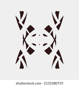 vector illustration of a unique and neat symmetrical pattern image for wall decoration or t-shirt screen printing