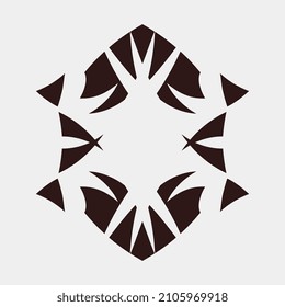 vector illustration of unique and precise motif images for wall decoration or others