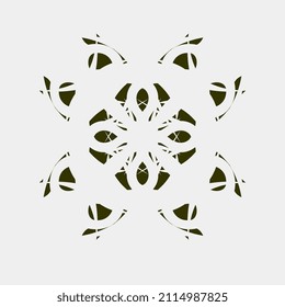 vector illustration of unique simple and symmetrical motifs for room decoration