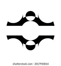 vector illustration of a unique symbol on a white background
