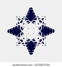 vector illustration of unique and symmetrical images for room decoration or cover
