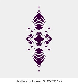 vector illustration of unique and symmetrical motifs for wall decorations or other ornaments