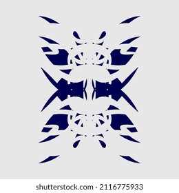 vector illustration of unique and symmetrical ornament images for room decoration or fabric motifs