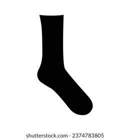 vector illustration of unisex socks.Flat apparel socks template front and back, white colour.