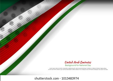 Vector illustration of United Arab Emirates Background for national day and other events
