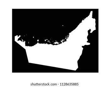 vector illustration of United Arab Emirates map 