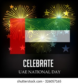 Vector illustration of United Arab Emirates Background for national day.
