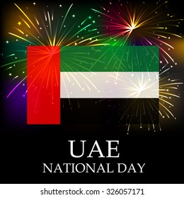 Vector illustration of United Arab Emirates Background for national day.