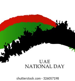 Vector illustration of United Arab Emirates Background for national day.