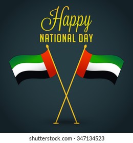 Vector illustration of United Arab Emirates Background for national day