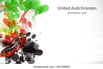 Vector illustration of United Arab Emirates Background for national day