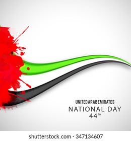 Vector illustration of United Arab Emirates Background for national day