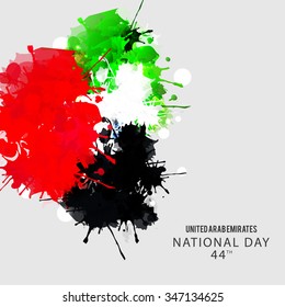 Vector illustration of United Arab Emirates Background for national day