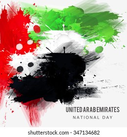 Vector ilustrado de los Emiratos Árabes Unidos Antecedentes del Día Nacional