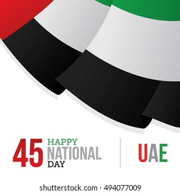 Vector illustration united arab emirates national day december the 2nd, spirit of the union. UAE national day celebration