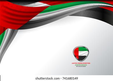 Vector Illustration United Arab Emirates Background Stock Vector ...