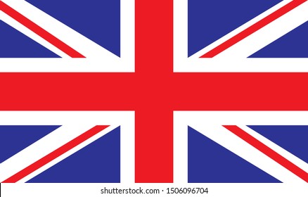 vector illustration of United Kingdom flag