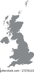 vector illustration of United Kingdom map