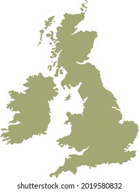 vector illustration of United Kingdom map