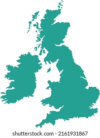 Vector Illustration of United Kingdom map