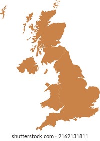 Vector Illustration of United Kingdom map