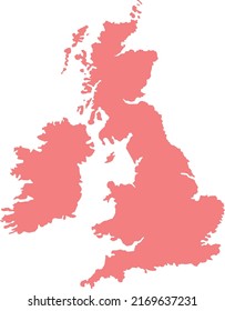 Vector Illustration of United Kingdom map