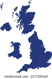 Vector Illustration of United Kingdom map