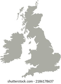 Vector Illustration of United Kingdom map