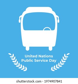 vector illustration for united Nation public service day.