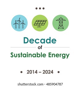 vector illustration for  United Nations Decade of Sustainable Energy for All