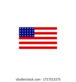 vector illustration of United States of America national Flag