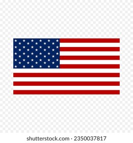 Vector illustration of United States of America national flag symbol.