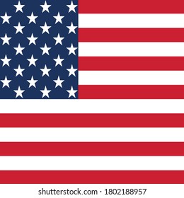 ilustración vectorial de la bandera de los Estados Unidos
