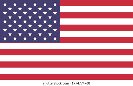 vector illustration of the united states flag. patriotic concept