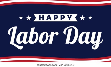 vector illustration of united states labor day. September 4th