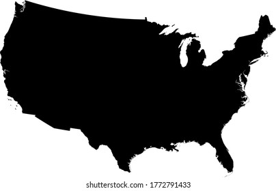 vector illustration of United States map