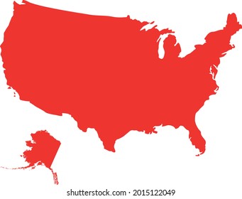 vector illustration of United States map