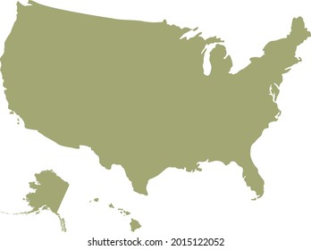 vector illustration of United States map