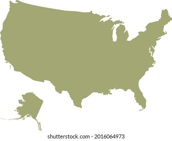vector illustration of United States map