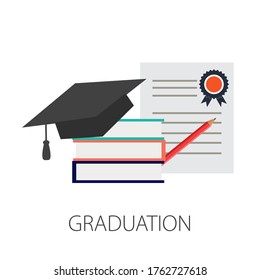 Vector Illustration Of University & Education Concept With 