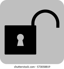 Vector Illustration of Unlock Icon
