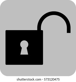 Vector Illustration of Unlock Icon

