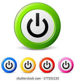 vector illustration of unusual start icons on white background 