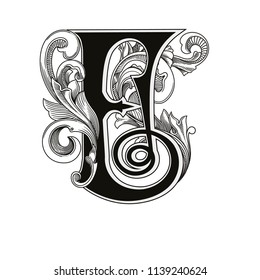 Vector Illustration Uppercase Letter a Decorations Stock Vector ...