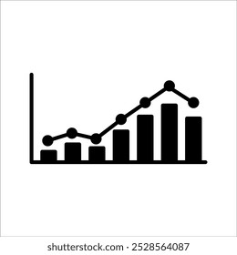 vector illustration of upward and downward economic growth. Decent Work and Economic Growth. Icon for corporate social responsibility. Inspiration for Sustainable Development Goals. Vector Icon.